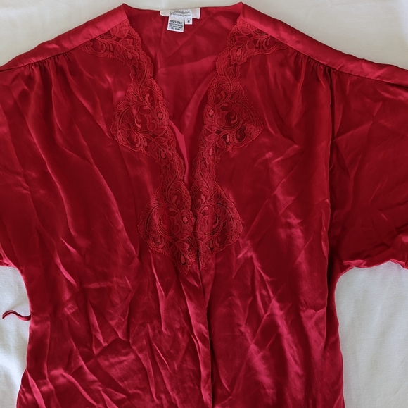 Vintage 1960's Fantasies by Morgan Taylor robe, 100% silk, original Macy tag - Picture 4 of 15